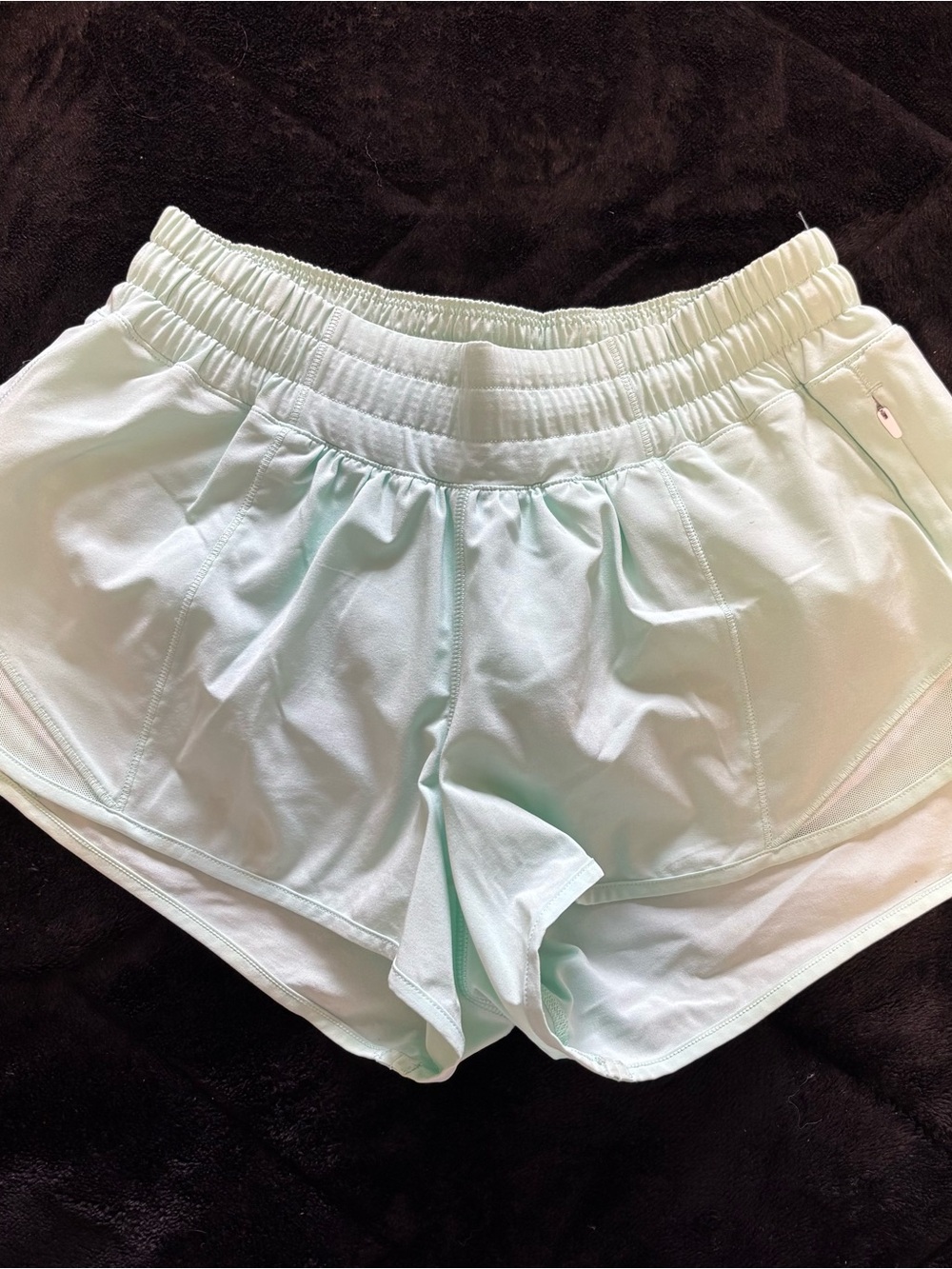 lululemon athletica Light Mint Athletic Running Shorts